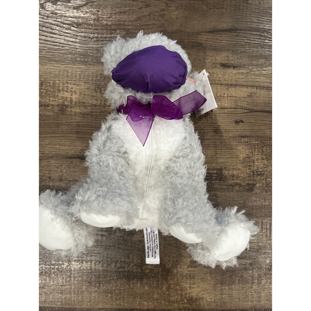 Ben Bridge Benny Bear XXXIV 2020 Gray Plush Teddy Bear with Purple Mask NWT